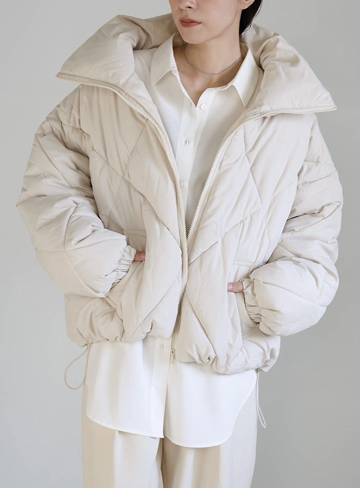 ハイネックダイヤキルトショートダウン – SELECT MOCA