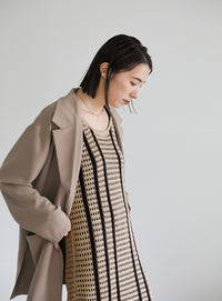 メッシュ編みニットキャミワンピース【SALE】