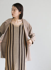 メッシュ編みニットキャミワンピース【SALE】
