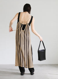 メッシュ編みニットキャミワンピース【SALE】