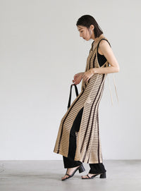 メッシュ編みニットキャミワンピース【SALE】