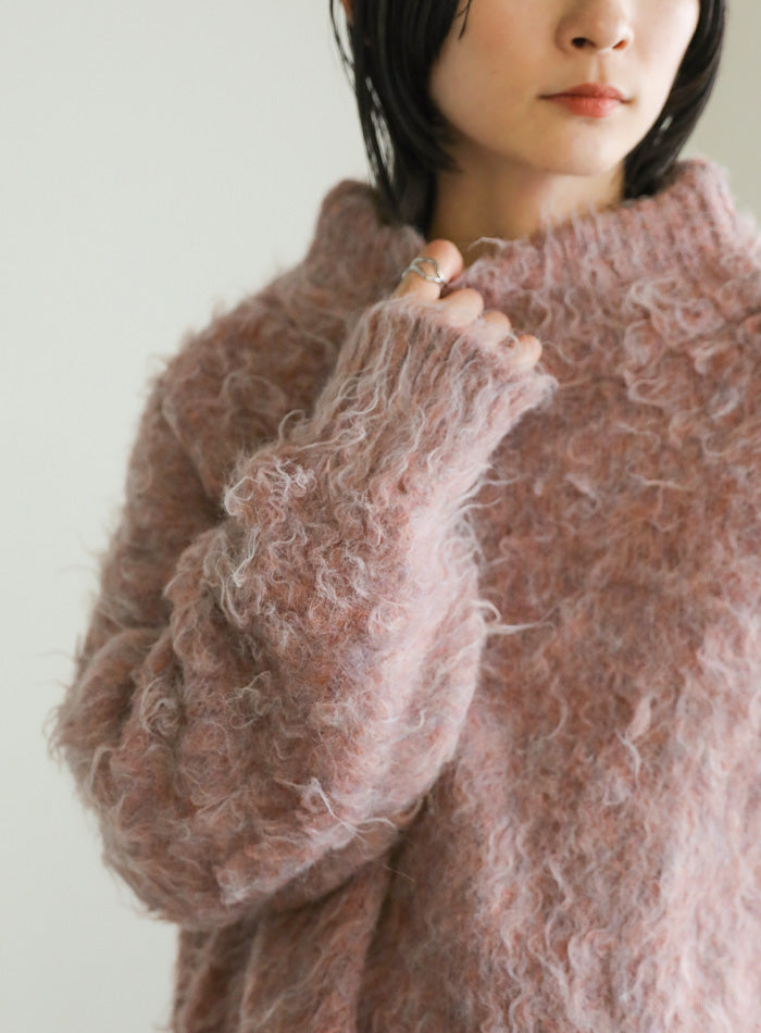 プチハイネックシャギーニット【SALE】