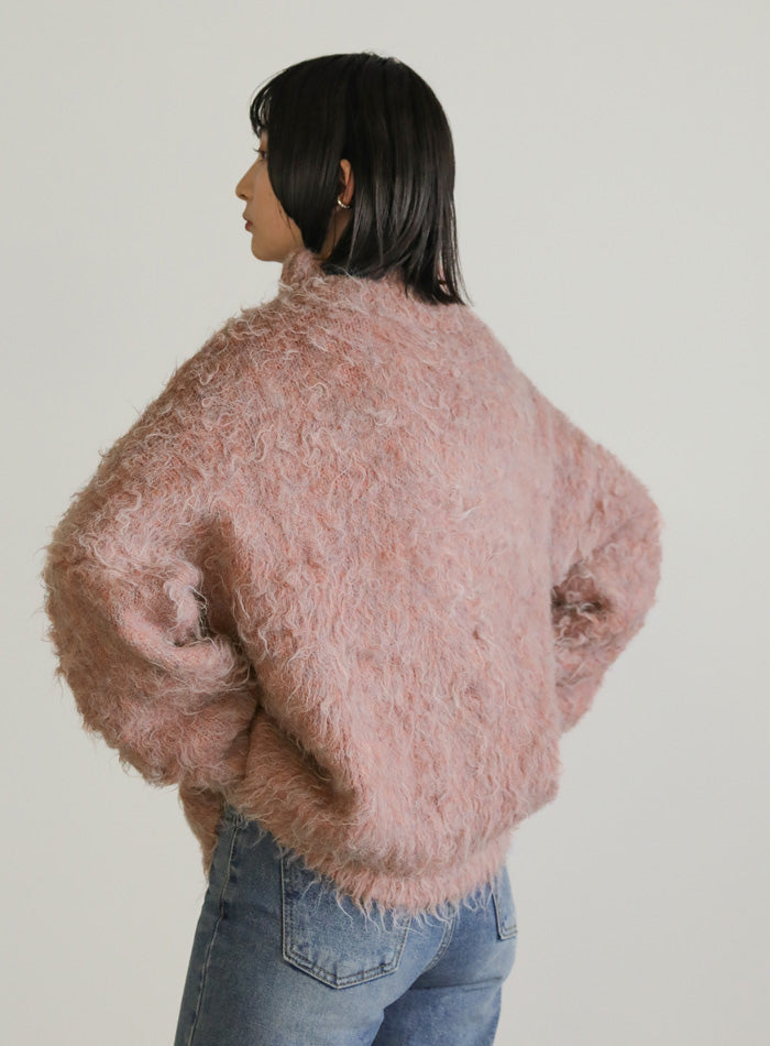 プチハイネックシャギーニット【SALE】