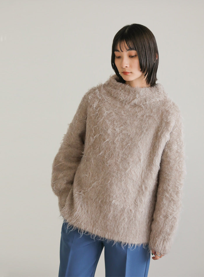 プチハイネックシャギーニット【SALE】
