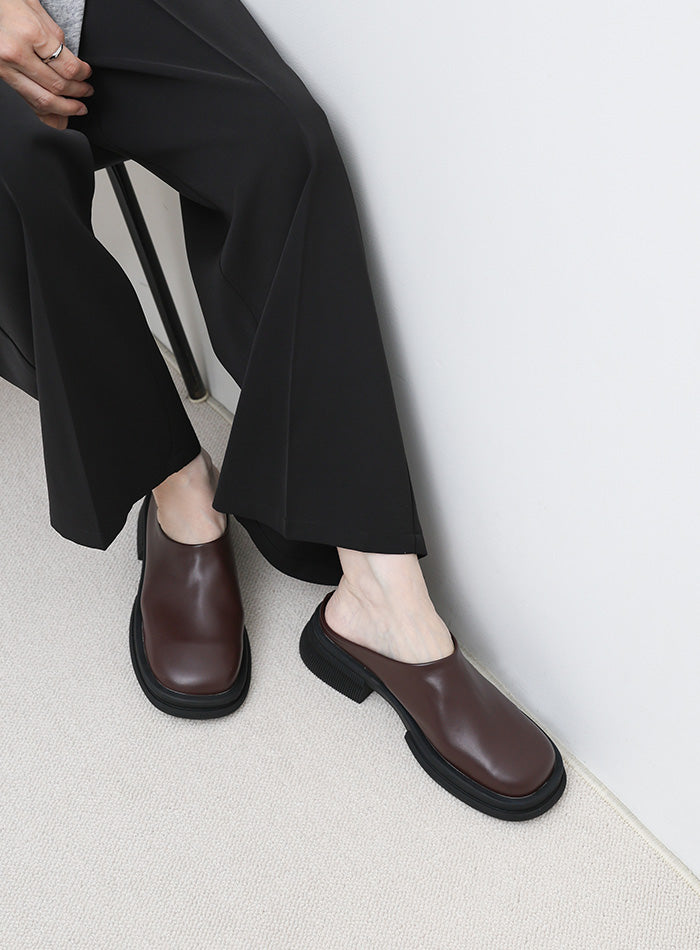 フェイクレザースライドシューズ – SELECT MOCA