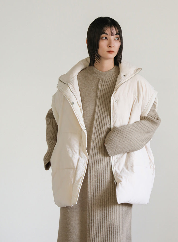 切り替えデザインリブロングワンピース【SALE】