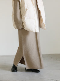 切り替えデザインリブロングワンピース【SALE】