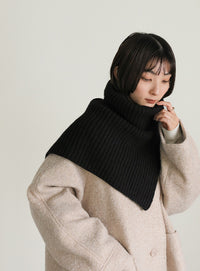 ハイネックつけ襟ニット【SALE】