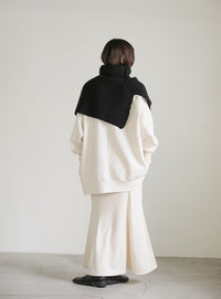 ハイネックつけ襟ニット【SALE】