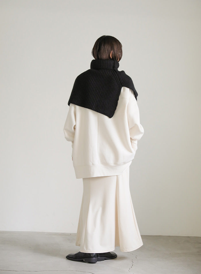 ハイネックつけ襟ニット【SALE】