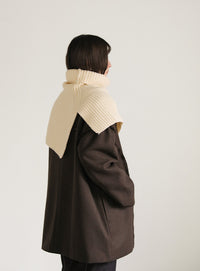 ハイネックつけ襟ニット【SALE】