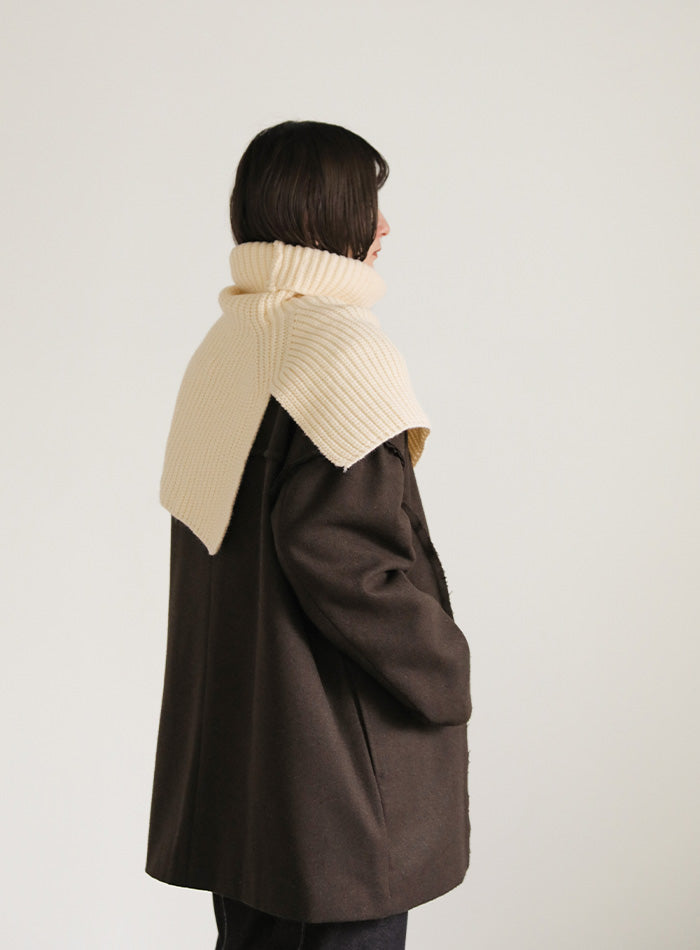 ハイネックつけ襟ニット【SALE】