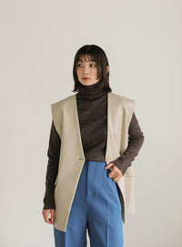 タートルネックネップショートプルオーバー【SALE】