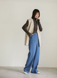 タートルネックネップショートプルオーバー【SALE】