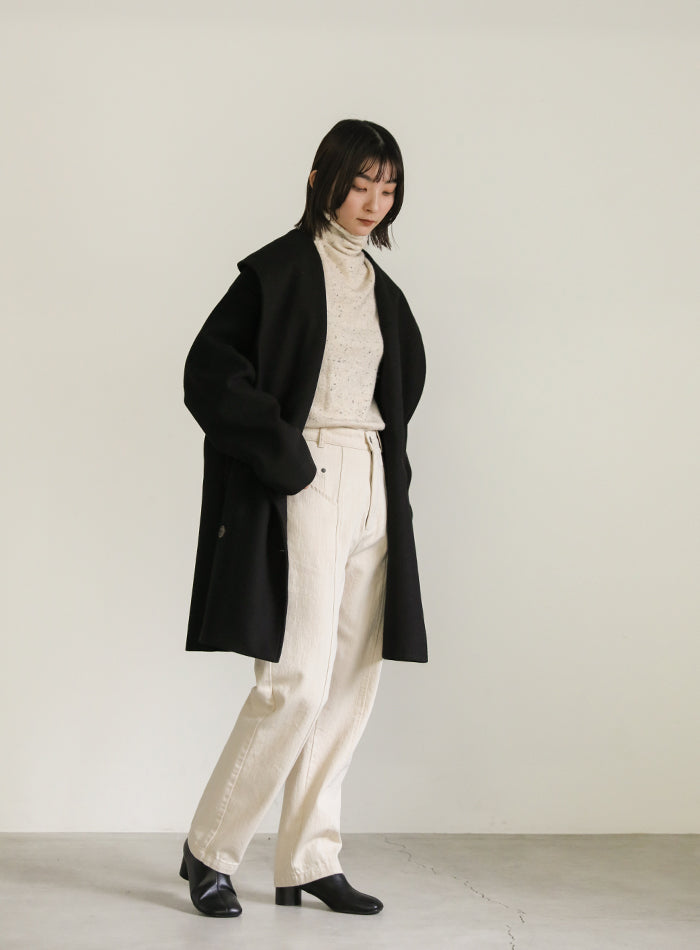 タートルネックネップショートプルオーバー【SALE】
