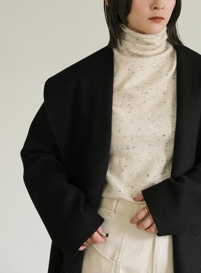 タートルネックネップショートプルオーバー【SALE】