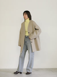 タートルネックソフトタッチリブニット【SALE】