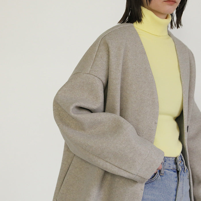 タートルネックソフトタッチリブニット【SALE】
