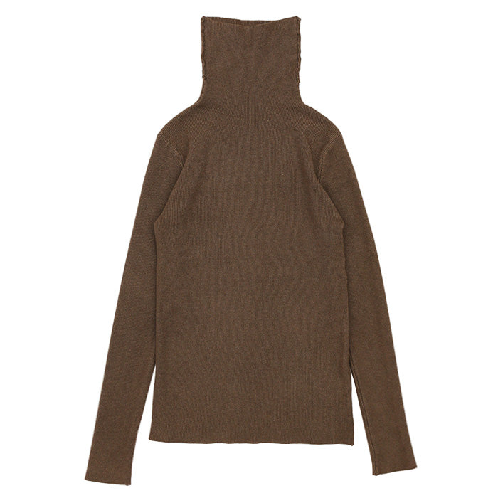 タートルネックソフトタッチリブニット【SALE】