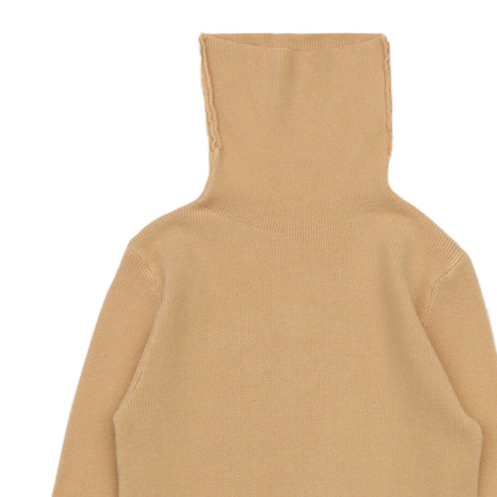 タートルネックソフトタッチリブニット【SALE】