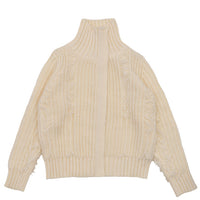 ハイネックフリンジニットジャケット【SALE】