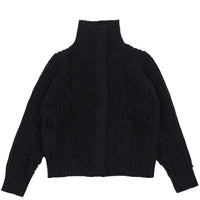 ハイネックフリンジニットジャケット【SALE】
