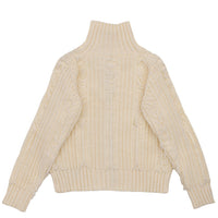 ハイネックフリンジニットジャケット【SALE】