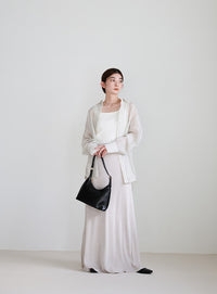 フェイクレザーミニホーボーバッグ