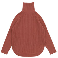 タートルネックラウンドリブニット【SALE】
