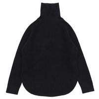タートルネックラウンドリブニット【SALE】
