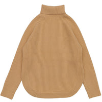 タートルネックラウンドリブニット【SALE】
