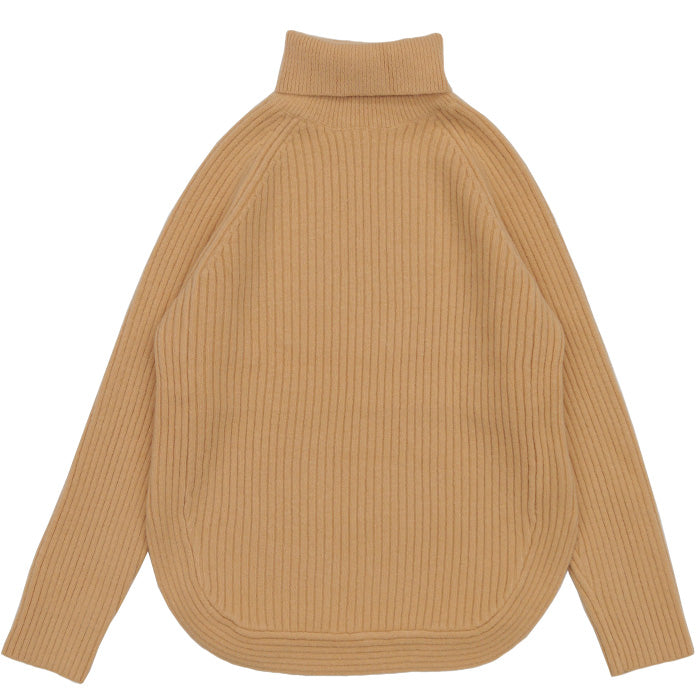 タートルネックラウンドリブニット【SALE】