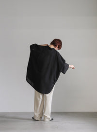 ルーズシルエットワイドスリーブシャツ【SALE】