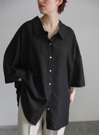 ルーズシルエットワイドスリーブシャツ【SALE】