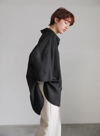 ルーズシルエットワイドスリーブシャツ【SALE】