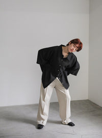 ルーズシルエットワイドスリーブシャツ【SALE】