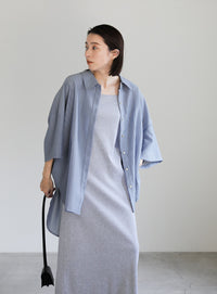 ルーズシルエットワイドスリーブシャツ【SALE】