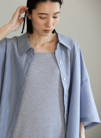 ルーズシルエットワイドスリーブシャツ【SALE】