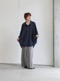 ルーズシルエットワイドスリーブシャツ【SALE】