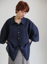 ルーズシルエットワイドスリーブシャツ【SALE】