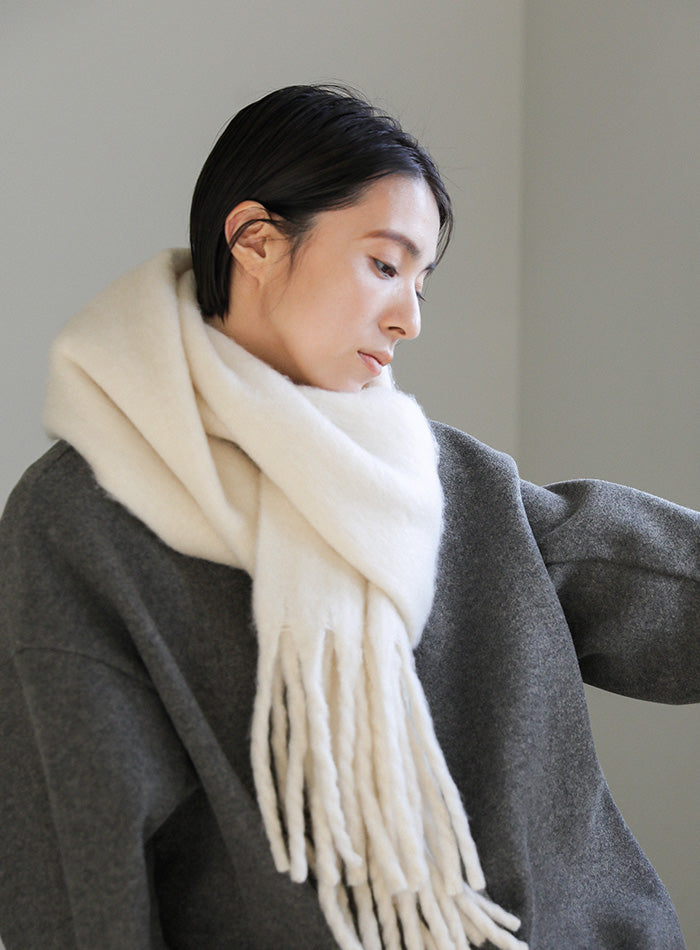 ボリュームフリンジシャギーマフラー – SELECT MOCA