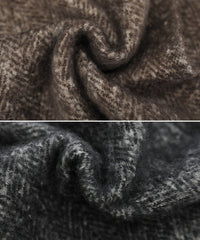 ボリュームフリンジヘリンボーンシャギーマフラー