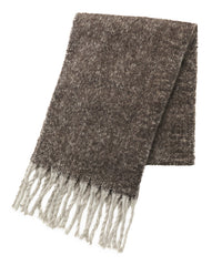 ボリュームフリンジヘリンボーンシャギーマフラー