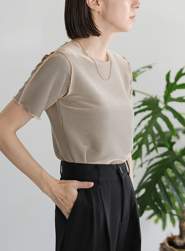 タックプリーツハーフスリーブトップス【SALE】 – SELECT MOCA
