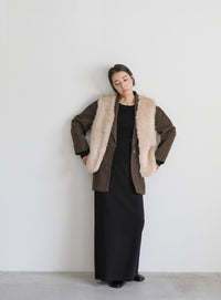フェイクファーベスト【SALE】