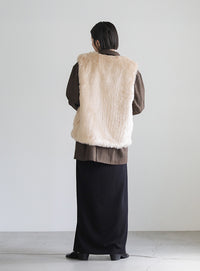 フェイクファーベスト【SALE】