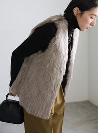 フェイクファーベスト【SALE】