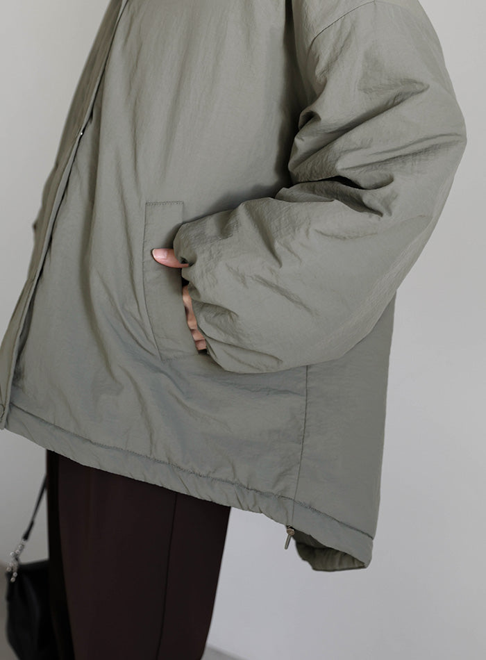 ボリュームシルエット中綿ジャケット