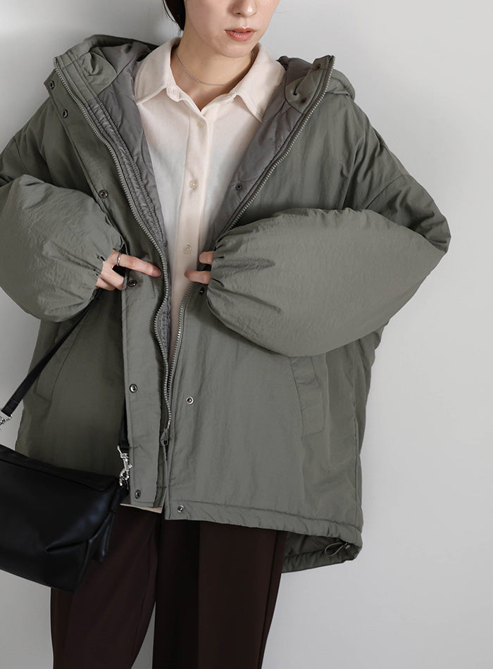 ボリュームシルエット中綿ジャケット