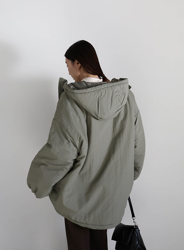 ボリュームシルエット中綿ジャケット